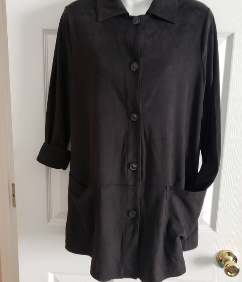 Faux Suede Jacket - Picture 13 of 14